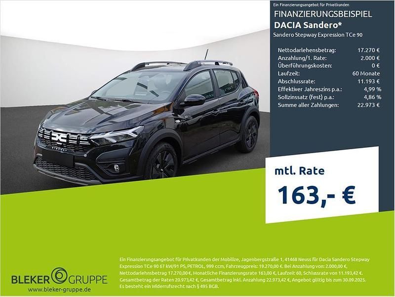 Perlmuttschwarz Neu 2025 Dacia Sandero Expression Kleinwagen | 19.270 € (Fairer Preis) - Bild 1/3