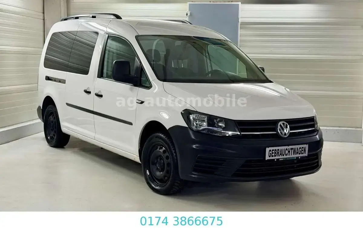 Second-hand VW Caddy Maxi 150 CP (110 kW) 2018 Alb Monovolum