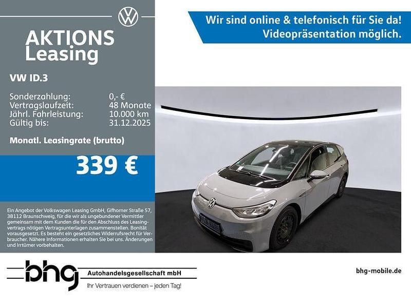Grau Gebraucht 2023 VW ID.3 Pro Performance Kleinwagen | 23.960 € (Guter Preis) - Bild 1/4