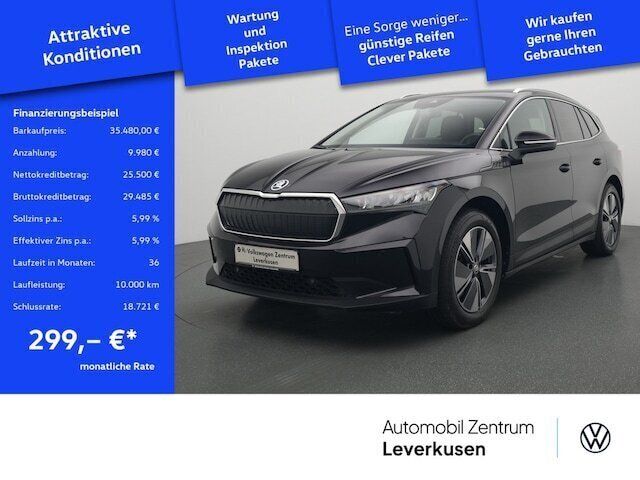 Schwarz Gebraucht 2022 Skoda Enyaq iV Loft SUV | 35.480 € (Superpreis) - Bild 1/4