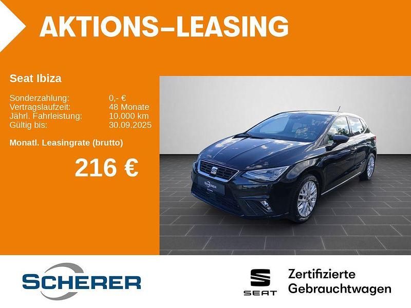 Midnight schwarz metallic (metallic) Gebraucht 2024 Seat Ibiza FR Limousine | 21.900 € (Fairer Preis) - Bild 1/3