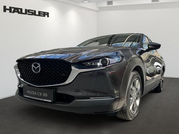 Grau (machine grey) Gebraucht 2025 Mazda CX-30 Exclusive-Line SUV | 29.990 € - Bild 1/4