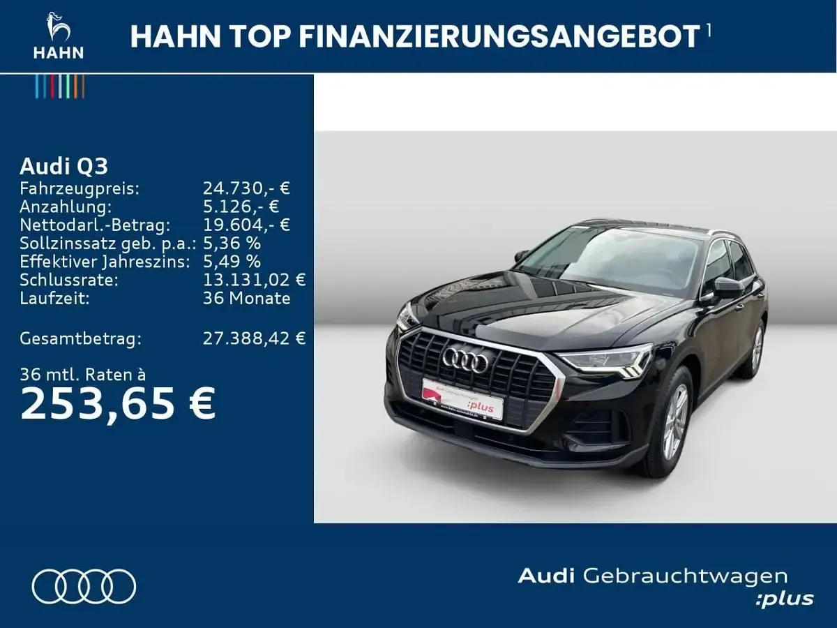 Gebraucht Audi Q3 Comfort 150 PS (110 kW) 2023 Mythosschwarz metallic SUV