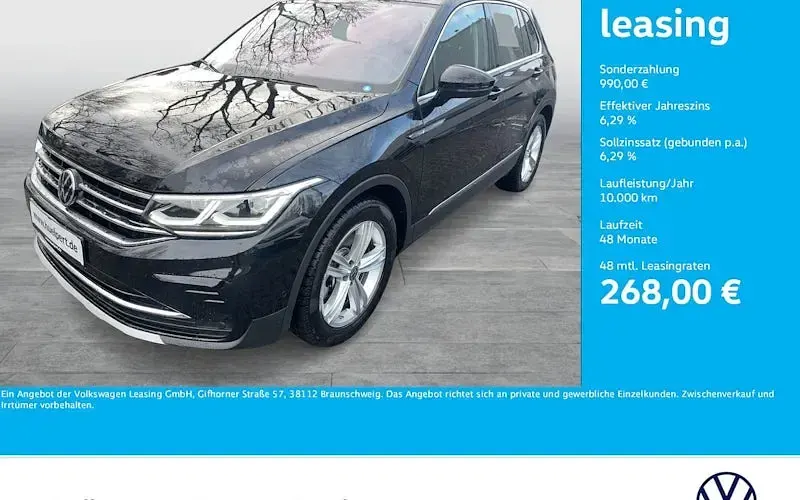 Second-hand VW Tiguan Elegance 245 CP (180 kW) 2021 Negru SUV