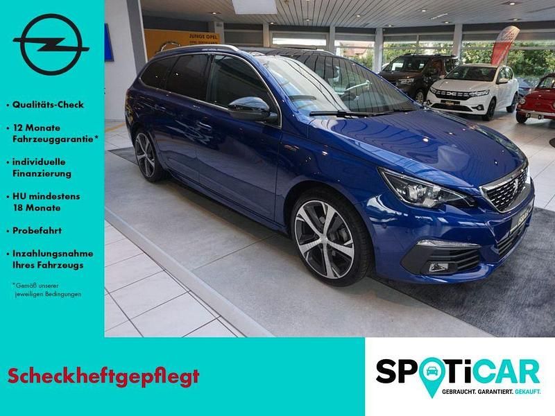 Blau Gebraucht 2018 Peugeot 308 Allure Kombi | 15.790 € (Teuer) - Bild 1/4