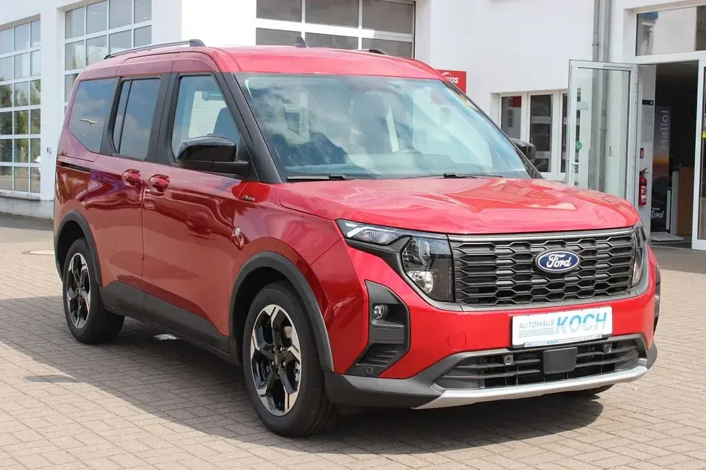 Neu Ford Tourneo Courier Active 125 PS (91 kW) 2025 Rot Van / Kleinbus