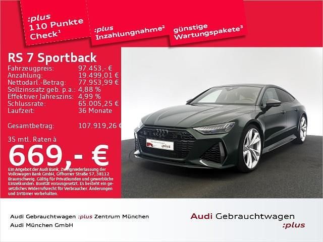 Gebraucht 2023 Audi RS7 Ambiente Kleinwagen | 97.453 € (Teuer) - Bild 1/2