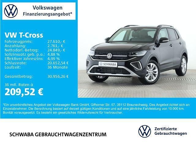 Deep black perleffekt Gebraucht 2025 VW T-Cross Goal SUV | 27.610 € (Fairer Preis) - Bild 1/4