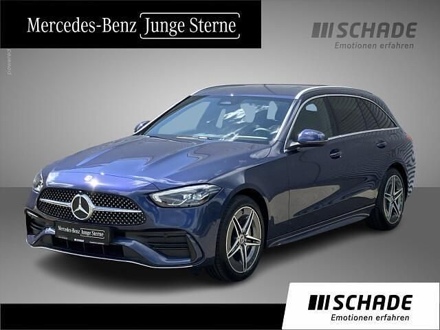 Blau Gebraucht 2024 Mercedes C300e AMG line Limousine | 45.650 € (Guter Preis) - Bild 1/4
