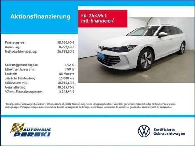 Weiß Gebraucht 2024 VW Passat Business Kombi | 35.990 € (Fairer Preis) - Bild 1/4