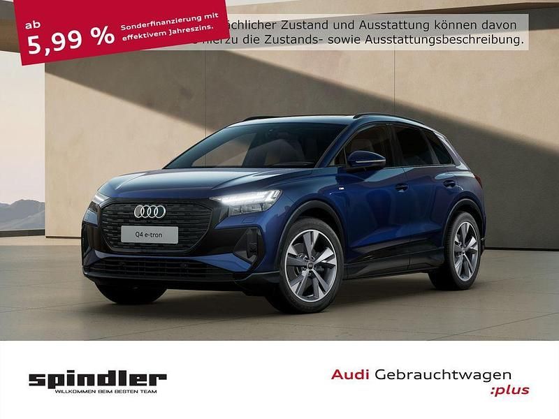Navarrablau metallic Gebraucht 2025 Audi Q4 e-tron Ambiente SUV | 45.480 € - Bild 1/4
