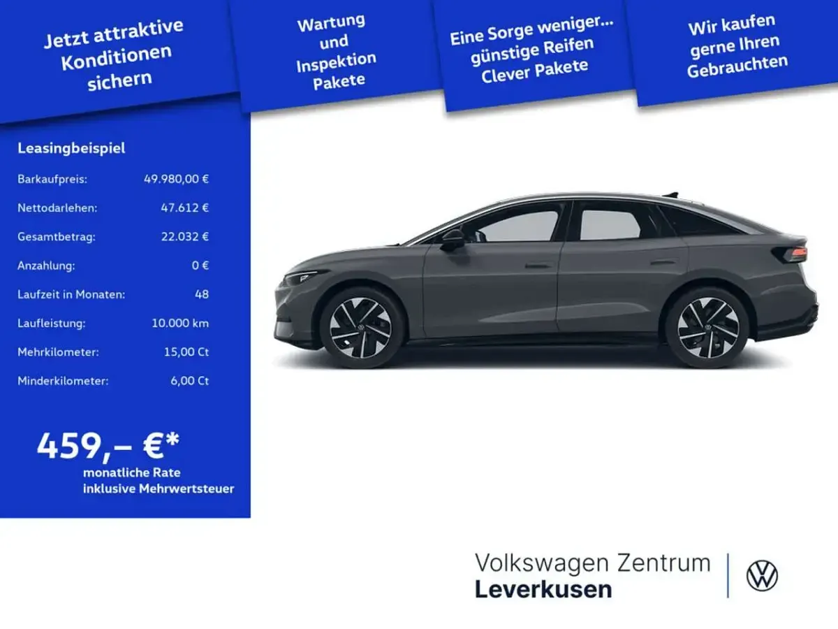 Neu VW ID.7 Pro 210 kW (286 PS) 2026 Grau Limousine