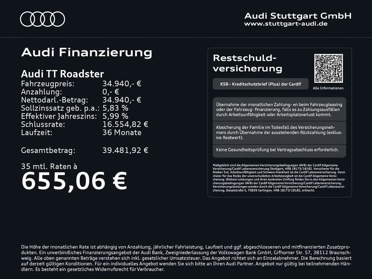 Gebraucht Audi TT S-Line 197 PS (144 kW) 2022 Chronosgrau metallic Cabrio