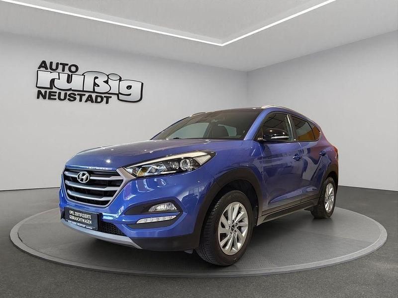 Blau Gebraucht 2018 Hyundai Tucson Passion SUV | 16.670 € (Fairer Preis) - Bild 1/4