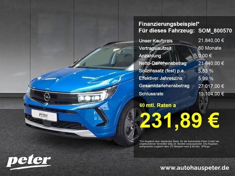 Blau Gebraucht 2024 Opel Grandland X Elegance SUV | 21.840 € (Superpreis) - Bild 1/4