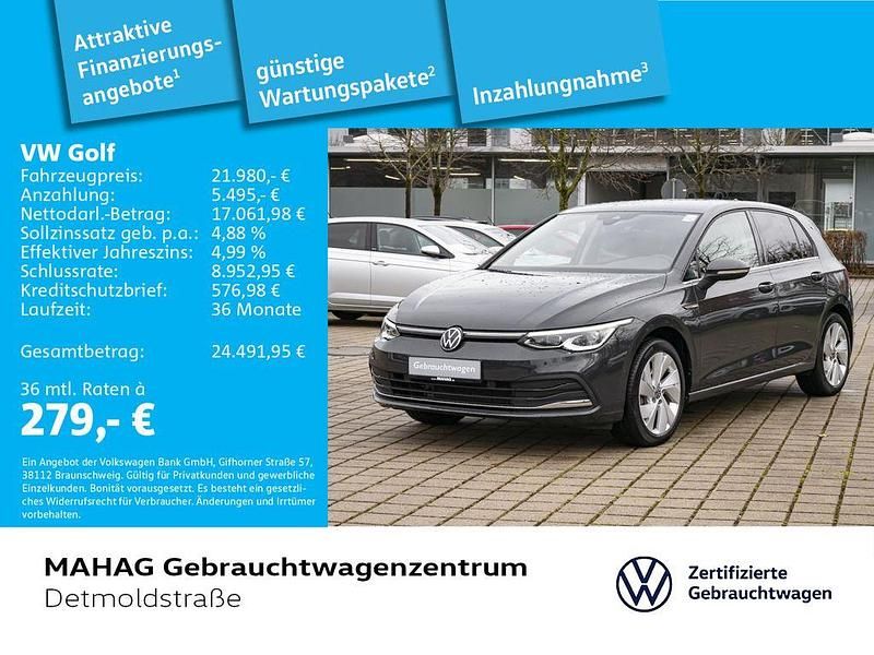 Grau Gebraucht 2022 VW Golf VIII Style Limousine | 21.980 € (Guter Preis) - Bild 1/2
