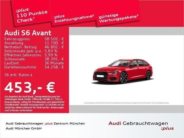 Gebraucht Audi S6 Ambiente 344 PS (253 kW) 2022 Tangorot metallic Kombi
