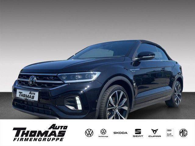 Deep black perleffekt (metallic) Gebraucht 2024 VW T-Roc Cabriolet R-line Cabrio | 38.790 € (Etwas zu teuer) - Bild 1/3
