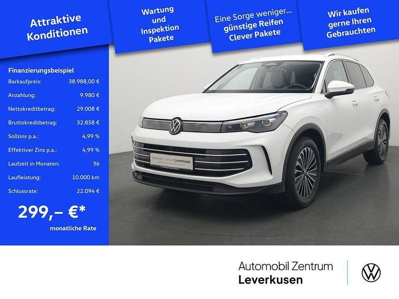 Weiss / pure white Gebraucht 2024 VW Tiguan Elegance SUV | 38.988 € (Fairer Preis) - Bild 1/4