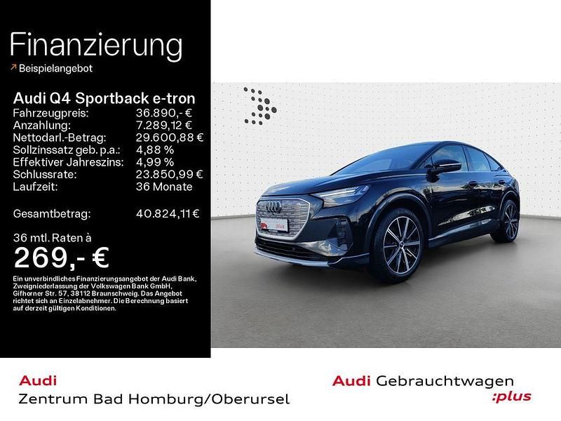 Schwarz Gebraucht 2022 Audi Q4 Sportback e-tron Ambiente SUV | 36.890 € (Fairer Preis) - Bild 1/4