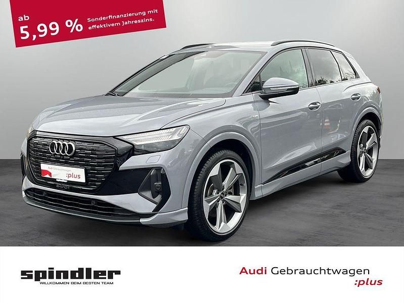 Kieselgrau Gebraucht 2024 Audi Q4 e-tron Ambiente SUV | 49.480 € (Teuer) - Bild 1/4