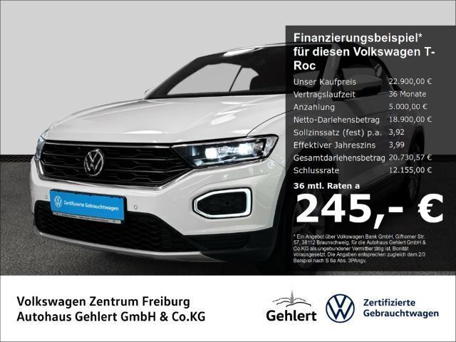 Weiss Gebraucht 2020 VW T-Roc Cabriolet Style Cabrio | 22.900 € (Fairer Preis) - Bild 1/4