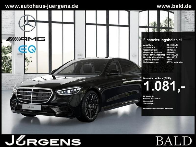Schwarz metalliclack obsidians Gebraucht 2024 Mercedes S580 AMG Limousine | 114.880 € - Bild 1/4