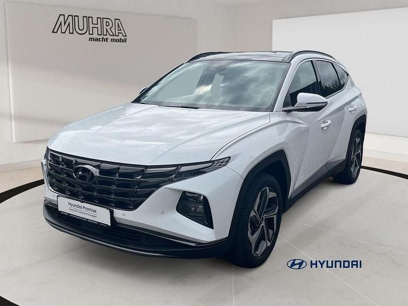 Serenity white Gebraucht 2024 Hyundai Tucson Trend SUV | 31.989 € (Guter Preis) - Bild 1/4