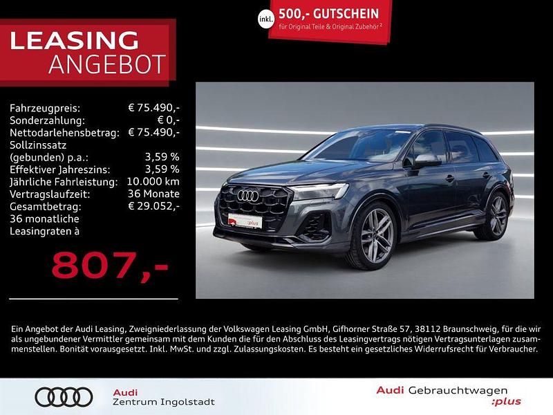 Daytonagrau perleffekt Gebraucht 2024 Audi Q7 S-Line SUV | 75.490 € (Teuer) - Bild 1/2