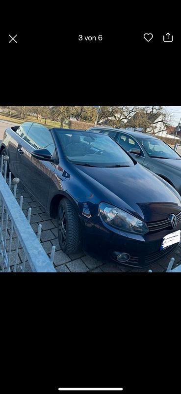 Violet Gebraucht 2012 VW Golf Cabriolet Cabrio | 4.700 € (Superpreis) - Bild 1/4