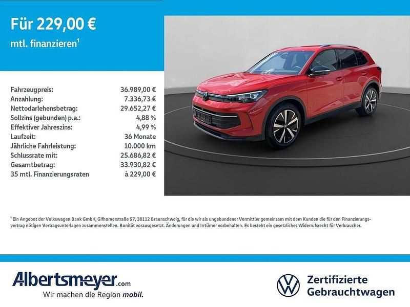 Rot Gebraucht 2024 VW Tiguan Goal SUV | 36.989 € (Guter Preis) - Bild 1/3