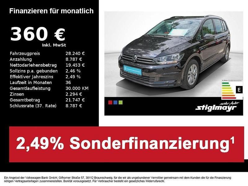 Schwarz Gebraucht 2024 VW Touran Comfortline Van / Kleinbus | 28.240 € (Guter Preis) - Bild 1/4