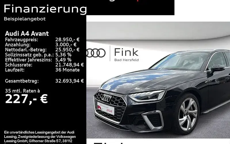 Gebraucht Audi A4 S-Line 204 PS (150 kW) 2023 Kombi