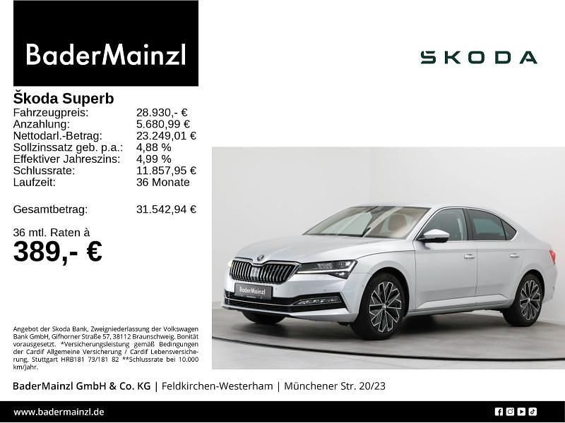 Silber Gebraucht 2022 Skoda Superb LAURIN & KLEMENT Limousine | 28.930 € (Etwas zu teuer) - Bild 1/3