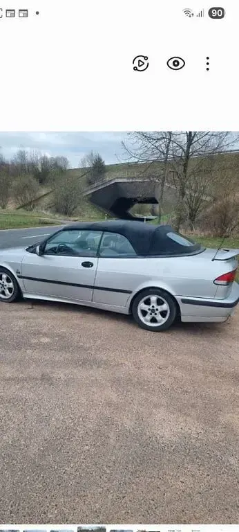 Gebraucht Saab 9-3 205 PS (150 kW) 2000 Silber Cabrio