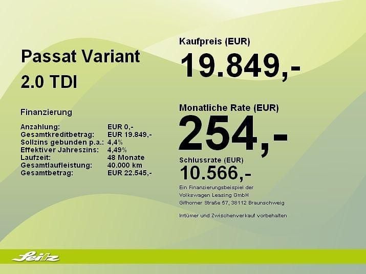 Schwarz Gebraucht 2022 VW Passat Business Kombi | 19.849 € (Fairer Preis) - Bild 1/1