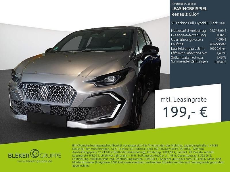 Gebraucht Renault Clio V Techno 158 PS (116 kW) 2025 Grau Limousine