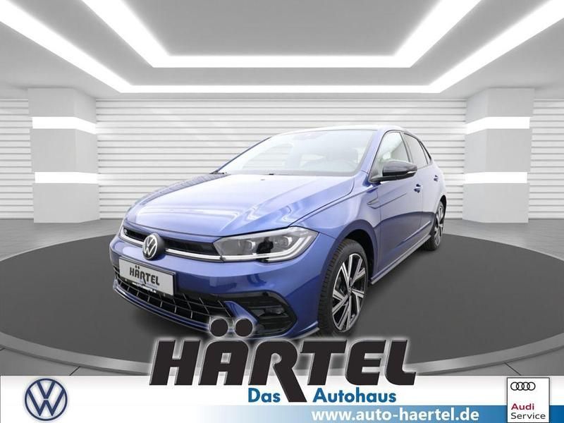 Reef blue, metallic Gebraucht 2024 VW Polo R-line Kleinwagen | 26.600 € (Teuer) - Bild 1/4