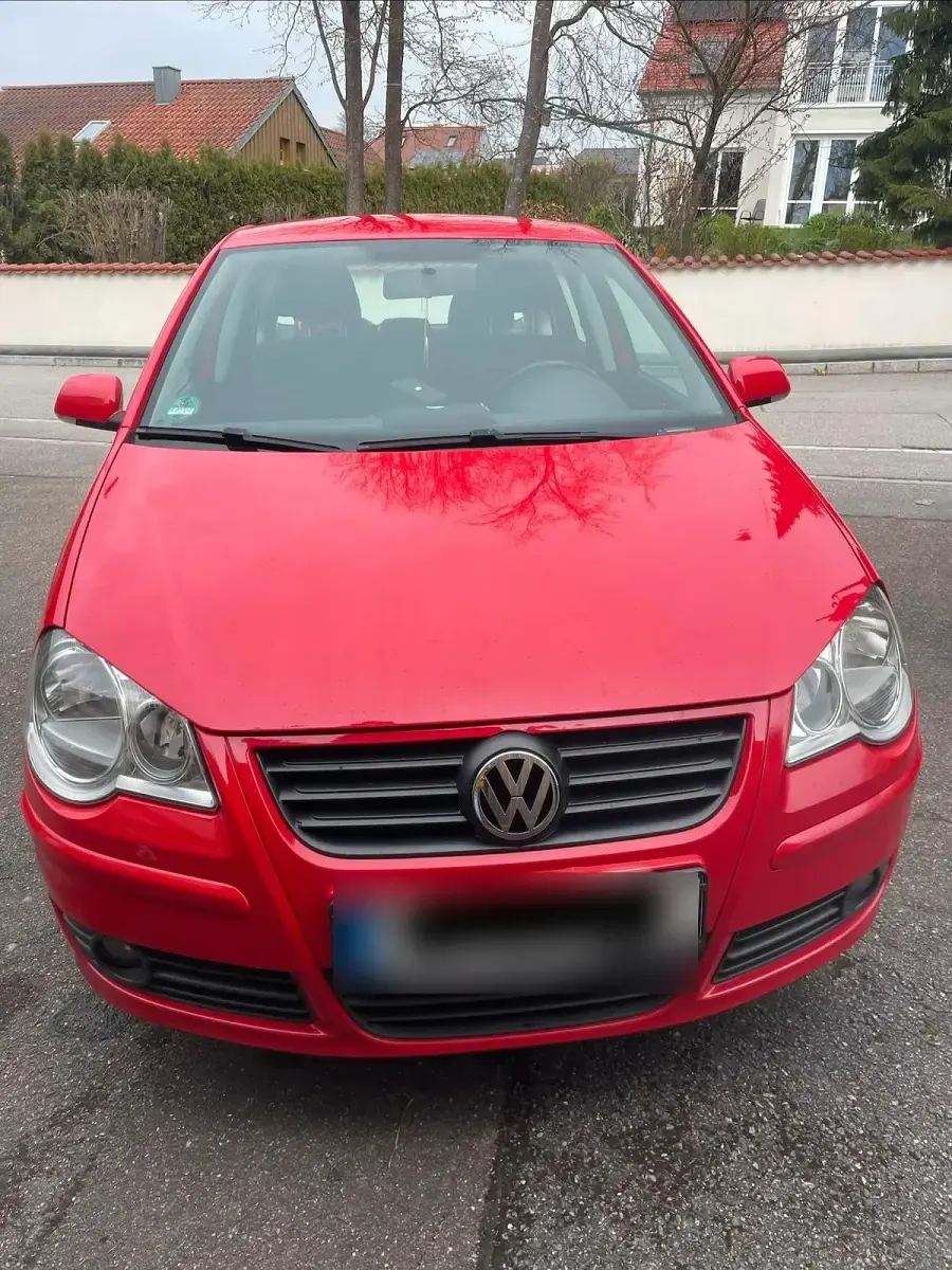 Brugt VW Polo 89 HK (65 kW) 2008 Rød Hatchback