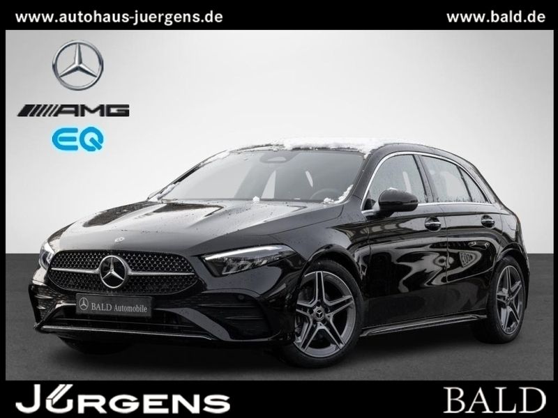 Schwarz unilack nachtschwarz Gebraucht 2024 Mercedes A200 Advanced Limousine | 36.940 € - Bild 1/4