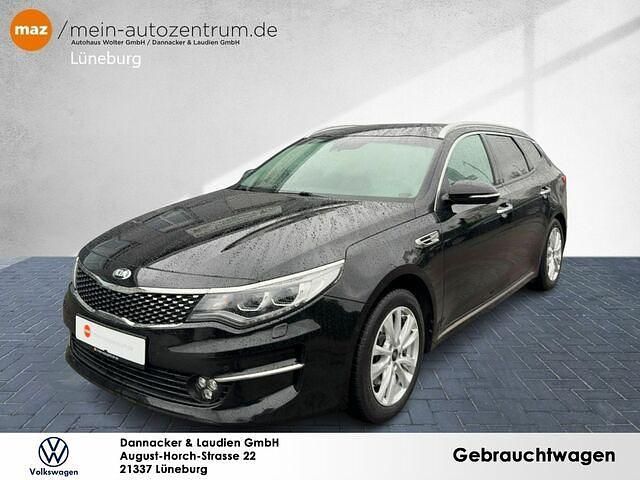 Auroraschwarz (metallic) Gebraucht 2018 Kia Optima Spirit Kombi | 15.980 € (Fairer Preis) - Bild 1/2