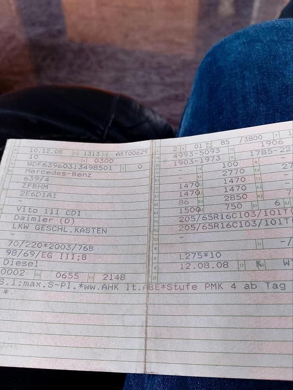 Schwarz Gebraucht 2008 Mercedes Vito Van / Kleinbus | 7.500 € - Bild 1/4