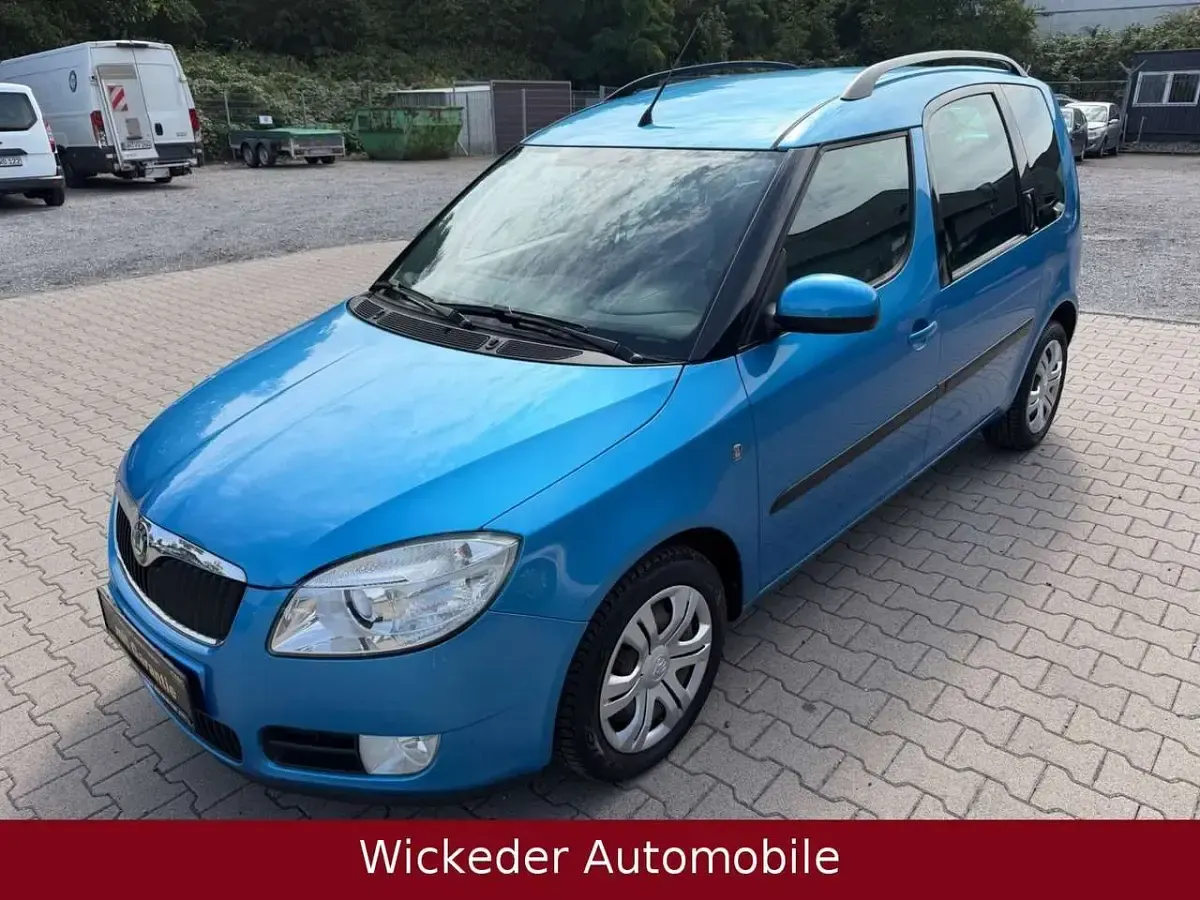 Gebraucht Skoda Roomster Plus Edition 105 PS (77 kW) 2009 Blau Van / Kleinbus