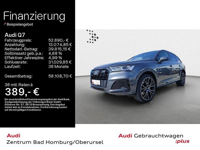 Grau Gebraucht 2022 Audi Q7 S-Line SUV | 52.890 € (Etwas zu teuer) - Bild 1/4