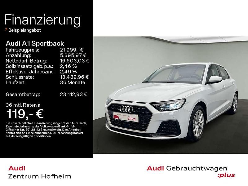 Gletscherweiß metallic Gebraucht 2024 Audi A1 Advanced Kleinwagen | 21.999 € (Guter Preis) - Bild 1/4