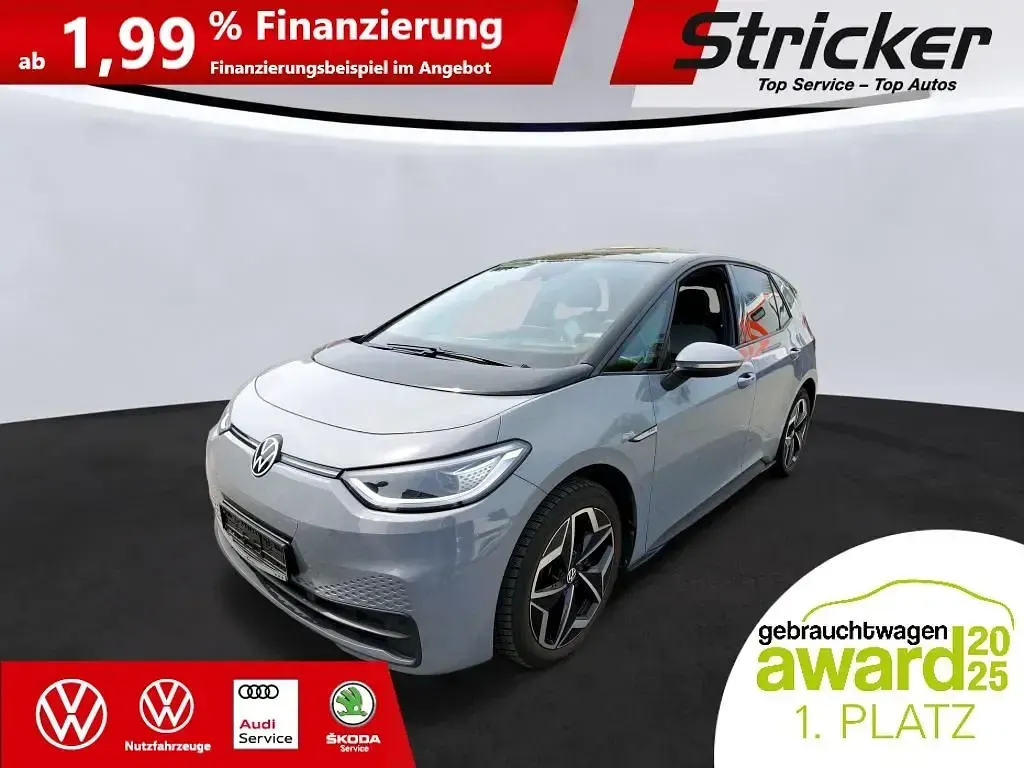 Gebraucht VW ID.3 150 kW (204 PS) 2021 Mondsteingrau schwarz Kleinwagen