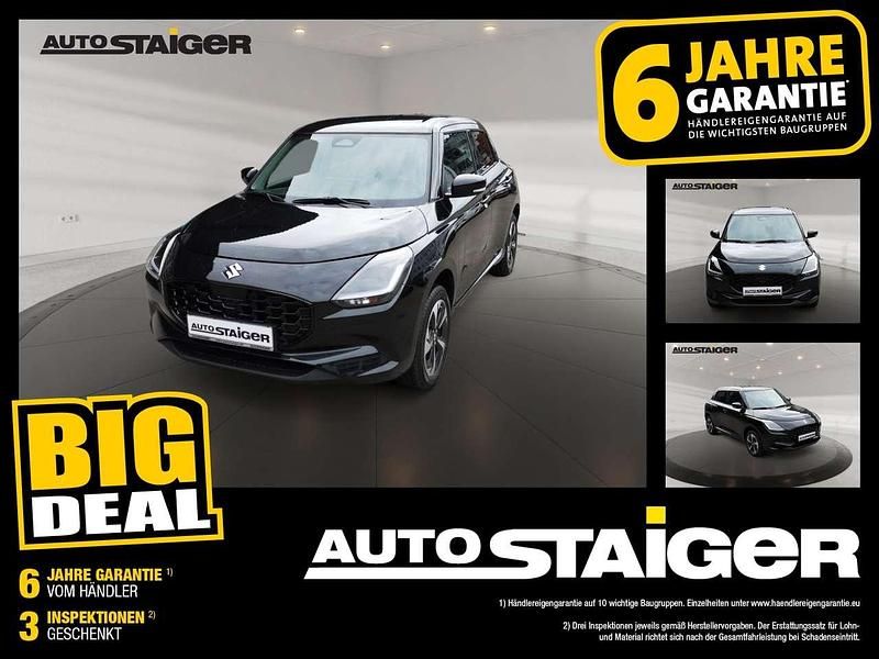 Super black pearl metallic Gebraucht 2024 Suzuki Swift Comfort Kleinwagen | 16.690 € - Bild 1/4
