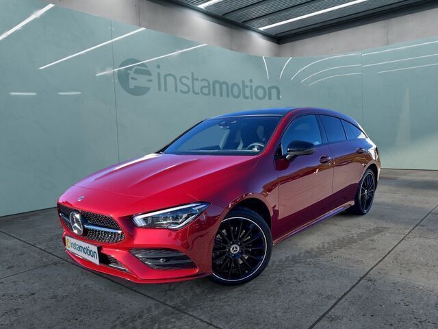 Rot Gebraucht 2021 Mercedes CLA250e AMG Limousine | 48.680 € - Bild 1/2