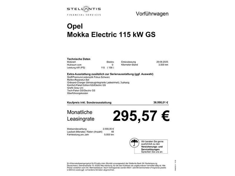 Gebraucht Opel Mokka-e 114 kW (156 PS) 2025 Grau SUV