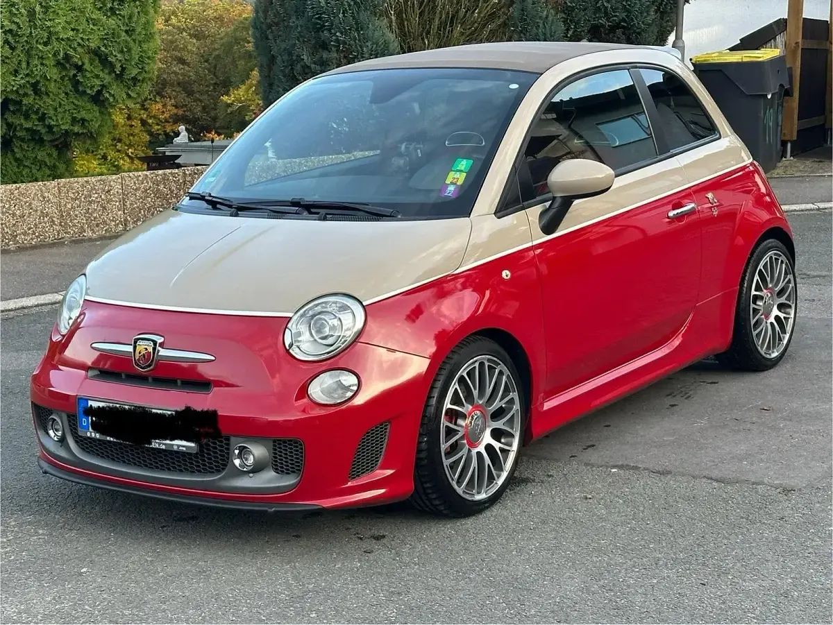 Usado Abarth 595C 160 HP (117 kW) 2014 Vermelho Cabrios